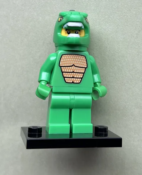 LEGO Lizard Man Costume Godzilla Green Minifigure Mini Figure NEW Loose Mint 