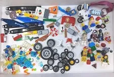 Lego Figures Parts Lot Random Bulk Mix Wheels Printed Clear Dog