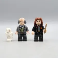 LEGO Minifigure Argus Filch  & Hermine Harry Potter Pet White Owl lot