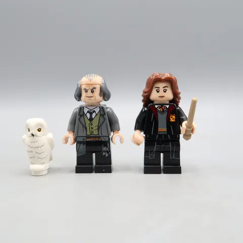 LEGO Minifigure Argus Filch  & Hermine Harry Potter Pet White Owl lot