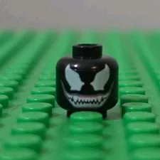 LEGO Marvel VENOM Printed Head ONLY Minifigure sh0055 sh0113 TEETH TOGETHER