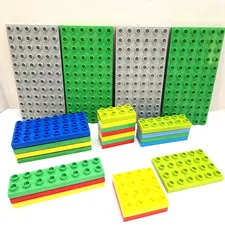 Lego DUPLO Bulk Plate Lot -  26 pcs Building Plates Baseplates Assorted Sizes
