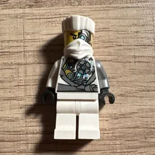 Lego Ninjago Techno Robe Zane, missing hair