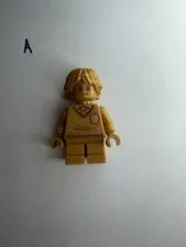 LEGO Harry Potter Minifigure Ron Weasley - 20th Anniversary Pearl Gold (Genuine)