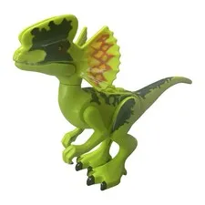 Lego Dinosaur Dilophosaurus Minifigure Lime Head 75916 dilo01