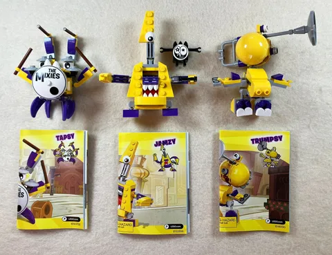 Lego Mixels Series 7 Set: Jamzy, Tapsy, Trumpsy, Excellent Condition