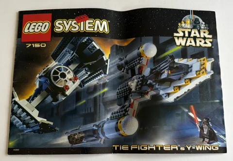 LEGO Star Wars 7150 Tie Fighter & Y-Wing Instruction Manual ONLY 1999