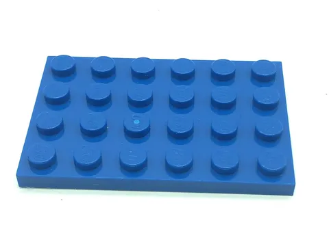Lego Plate 4 x 6 Parts Pieces Lot Building Blocks Blue 30 Pieces