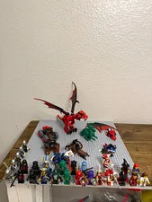 LEGO Castle Bulk Lot Minifigures, Dragons, Horse & Accessories