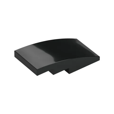 LEGO 14x Black Slope, Curved 4 x 2 inv.628