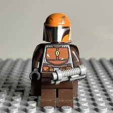 LEGO Star Wars Mandalorian Tribe Warrior Minifigure Dark Brown Cape sw1079 - 1M