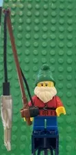LEGO Minifigure Collectible Series 4 Lawn Gnome (col049) with fish! 2011