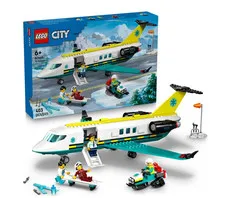 LEGO City Emergency Air Ambulance Airplane Building Toy for Kids - Pretend Play