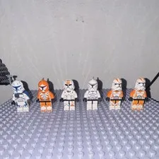 LEGO Star Wars Clone Trooper Minifigures Lot of 6. No Damage on all figures!