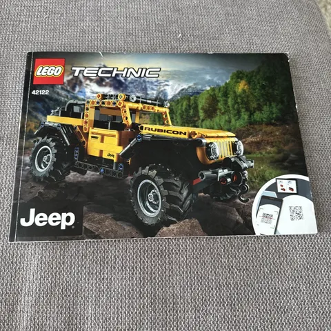 LEGO Technic 42122 Jeep Wrangler Instruction Manual ONLY