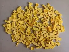 LEGO BULK LOT 250 BRIGHT LIGHT YELLOW BRICKS PLATES TILES & SPECIALTY PIECES