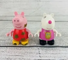 Lego Duplo Muddy Peppa Pig & Suzy Sheep Minifigure Toy Figures