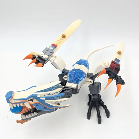 LEGO 2260 Ninjago Ice Dragon Attack Incomplete, For Parts 