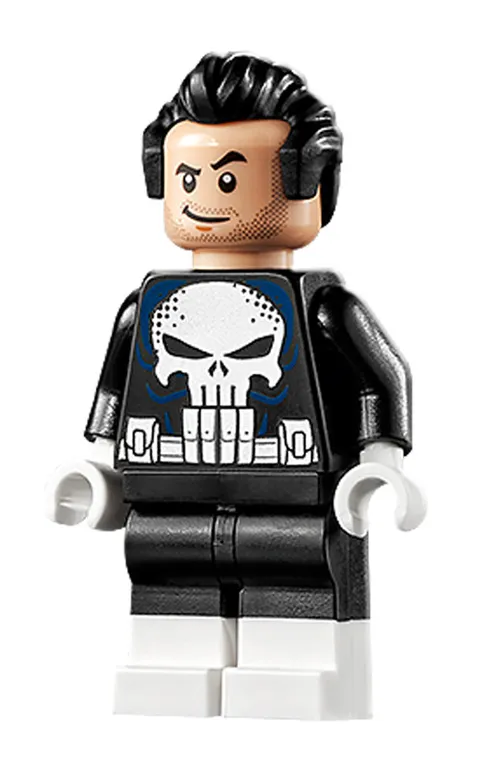 LEGO® Super Heroes The Punisher Minifigure Spider-Man Marvel 76178 sh0722 Rare