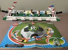 Lego 3421 Soccer Football 3 v 3 Shootout w/ figures and booklet  2002 Retired 