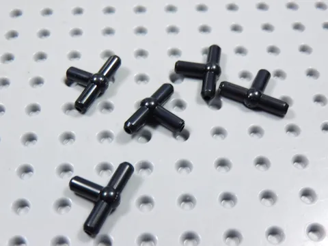 LEGO Lot of 5 Black Pneumatic T Handle BH