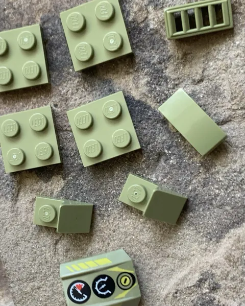 New Lego 13x Sand Green Brick 1 x 1 3005