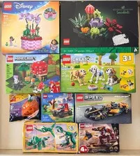 8 NEW LEGO Sets - Disney Marvel Minecraft Speed Champions Creator Botanical City