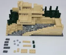 LEGO Architecture 21005 Fallingwater Frank Lloyd Wright, No Box or Manual - 