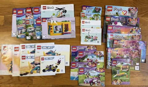 LEGO Friends Dreamzzz Manuals Lot Heartlake City Hospital Shopping Mall NO PARTS