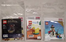 LEGO BARNES NOBLE EXCLUSIVE LOT HARRY POTTER PLATFORM BLUEY DUCK HOLIDAY SNOWMAN