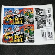 Lego New Sticker Sheet PALACE CINEMA #10232