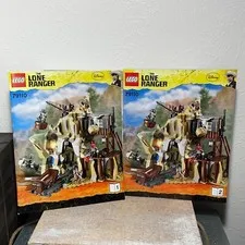 Lot of 2 Disney The Lone Ranger Lego Instruction Manual Books 1 & 2 ONLY #79110
