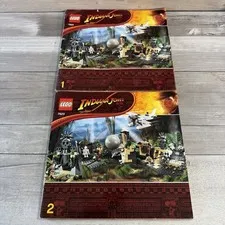 Lego 7623 Indiana Jones Temple Escape Instruction Manual Only No Bricks 1 & 2