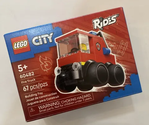 LEGO City Fire Truck 60482 Complete Set 67 Pieces Firefighter Building Toy