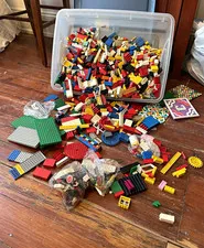 LEGO Bulk Lot Mixed Bricks, Plates & Pieces Multicolor Plastic Tub