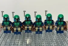 LEGO Star Wars Mandalorian Warrior Lot x6 - No Cracks