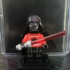 LEGO Star Wars Darth Vader Minifigure w/ Red Lightsaber & Christmas sweater