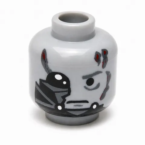 LEGO Minifigure, Head Male Scars, Damage Pattern (Darth Vader Battle Damage