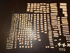Vintage 70`s 80`s Lego White Bricks, Plates, Etc From Space, City Technic Etc.
