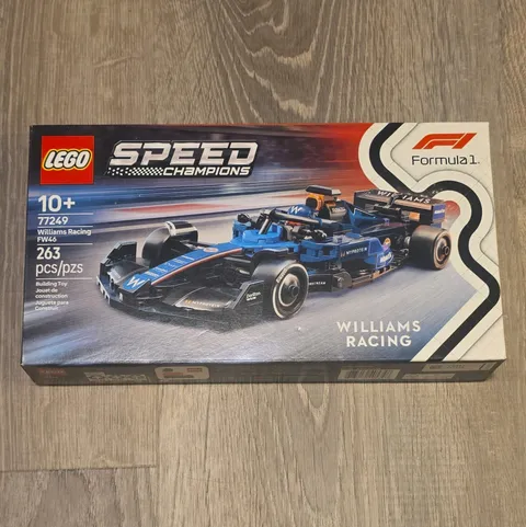 LEGO Speed Champions Williams Racing FW46 F1 Race Car Toy Building Set 77249