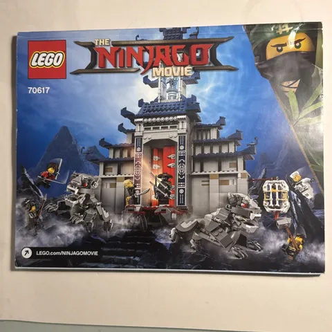LEGO The LEGO Ninjago Movie: Temple of Ultimate Weapon (70617) INSTRUCTIONS ONLY