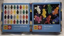 Lego Fun In Space / Colorful Minifigures Target 500 Piece Puzzle X 2