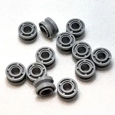 LEGO Parts - Light Bluish Gray Wheel 11mm D. x 8mm 4 Spokes - No 42610 - QTY 12