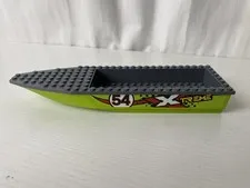 Lego Race Boat Transporter Hull Unitary 28x8 Lime Green Xtreme 60254 92710c01 