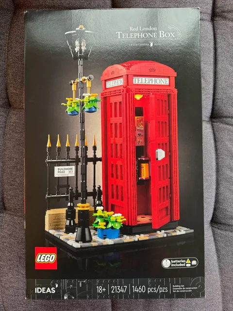 LEGO 21347 Red London Telephone Box New