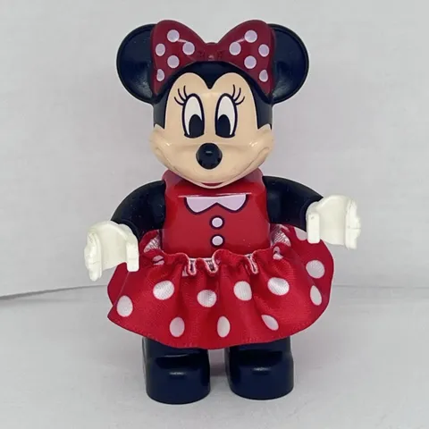 LEGO Duplo Disney MINNIE MOUSE Figure Red Dress w/Fabric Skirt Replacement A8