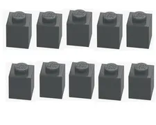 LEGO ® 10x brick 1x1 dark grey dark stone grey 3005 4211098 building block New
