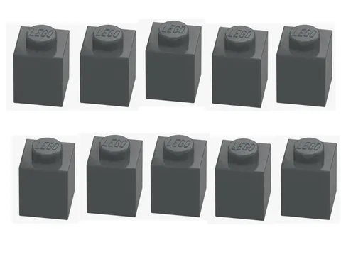LEGO ® 10x brick 1x1 dark grey dark stone grey 3005 4211098 building block New