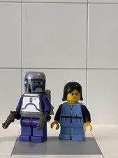 Lego Star Wars Jango Fett Minifigure 7153 Balaclava Head W/ Boba Fett & Young Bo