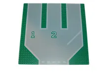 Lego® Street Base Plate Pad 32x32 3er Drive Firefighters Police GREEN